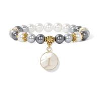 TIANXIAOQWE Bracciale da donna con ciondolo in pietra naturale semplice da uomo e da donna, 19 cm, Pietra Legno, cristallo