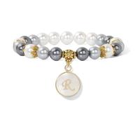 TIANXIAOQWE Bracciale da donna con ciondolo in pietra naturale semplice da uomo e da donna, 19 cm, Pietra Legno, cristallo