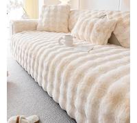 tianxinbaobei Copridivano in pelliccia sintetica, per divano componibile in peluche, lavabile, per cuscino singolo, copridivano, antiscivolo, protezione per mobili per animali domestici (1 pezzo