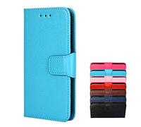 TIANYUE Cover per Realme C21Y/Realme C25Y, Flip Custodia Pelle Premium con Funzione Supporto, Magnetica Flip Wallet con Slot Carte Case per Realme C21Y/Realme C25Y-Azzurro