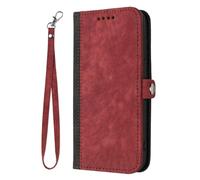TIANYUE Cover per ZTE nubia Neo 3 5G, Custodia a portafoglio in pelle PU Full Case con [Fibbia laterale], con [Slot per Schede] Custodia per ZTE nubia Neo 3 5G-Rosso