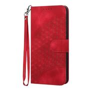 TIANYUE Cover per ZTE nubia Neo 3 GT 5G, Flip Custodia Portafoglio in Pelle Premium Slot, con Supporto Stand, Slot per schede, Custodia per ZTE nubia Neo 3 GT 5G Sottile-Rosso