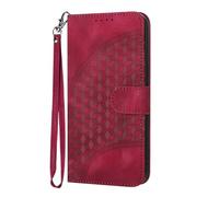TIANYUE Cover per ZTE nubia Neo 3 GT 5G, Flip Custodia Portafoglio in Pelle Premium Slot, con Supporto Stand, Slot per schede, Custodia per ZTE nubia Neo 3 GT 5G Sottile-Rosa Rossa