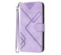 TIANYUE Cover ZTE nubia Neo 3 5G, Flip Custodia Pelle retrò PU, Magnetica Portafoglio con Funzione Supporto Slot Schede Flip Case per ZTE nubia Neo 3 5G-Viola