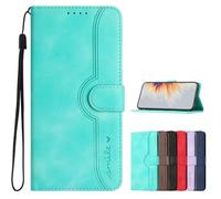 TIANYUE Cover ZTE nubia Neo 3 GT 5G, Flip Custodia Pelle retrò PU, Magnetica Portafoglio con Funzione Supporto Slot Schede Flip Case per ZTE nubia Neo 3 GT 5G-Azzurro