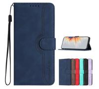 TIANYUE Cover ZTE Nubia Red Magic 10 Air, Flip Custodia Pelle retrò PU, Magnetica Portafoglio con Funzione Supporto Slot Schede Flip Case per ZTE Nubia Red Magic 10 Air-blu navy