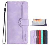 TIANYUE Cover ZTE Nubia Red Magic 10 Air, Flip Custodia Pelle retrò PU, Magnetica Portafoglio con Funzione Supporto Slot Schede Flip Case per ZTE Nubia Red Magic 10 Air-Viola