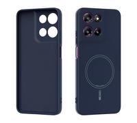 TIANYUE Custodia Magnetica per Motorola Moto G Play 2026, Compatibile con Mag-Safe, Anello Magnetico Incorporato, Custodia Sottile Antishock in Silicone Liquido per Motorola Moto G 5G 2026-Blu scuro