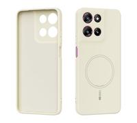 TIANYUE Custodia Magnetica per Motorola Moto G Play 2026, Compatibile con Mag-Safe, Anello Magnetico Incorporato, Custodia Sottile Antishock in Silicone Liquido per Motorola Moto G 5G 2026-Beige