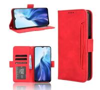 TIANYUE Custodia Per Blackview Color 6, con Slot Per Schede Custodia Portafoglio in Pelle PU, Elegante cover in Pelle Liscia Per Blackview Color 6, Rosso