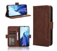 TIANYUE Custodia Per Blackview Color 6, con Slot Per Schede Custodia Portafoglio in Pelle PU, Elegante cover in Pelle Liscia Per Blackview Color 6, Marrone