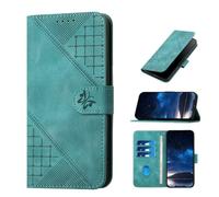 TIANYUE Custodia per ZTE nubia Neo 3 GT 5G, Custodia Portafoglio con Farfalla in Rilievo, con Slot per Carte e Custodia con Cavalletto per ZTE nubia Neo 3 GT 5G-Azzurro