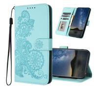 TIANYUE custodia ZTE nubia Neo 3 GT 5G, custodia a portafoglio in pelle PU, custodia con motivo Mandala per ZTE nubia Neo 3 GT 5G-Azzurro