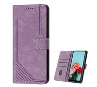 TIANYUE Flip Custodia per Honor X6c, Custodia a Portafoglio in Pelle PU con Slot per Carte Chiusura Magnetica Case per Cavalletto per Honor X6c-Viola