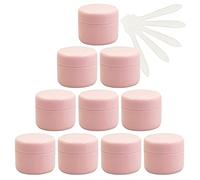 TIANZD 12 Pezzo 30 ml Barattoli in Plastica Rosa Contenitori Barattolo Vuoto Barattoli Piccoli con Coperchio Barattoli Cosmetico Contenitore per Prodotti di Cosmetica