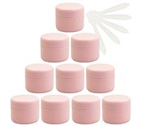 TIANZD 12 Pezzo 50 ml Barattoli in Plastica Rosa Contenitori Barattolo Vuoto Barattoli Piccoli con Coperchio Barattoli Cosmetico Contenitore per Prodotti di Cosmetica