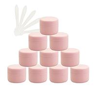 TIANZD 24 Pezzo 20 ml Barattoli in Plastica Rosa Contenitori Barattolo Vuoto Barattoli Piccoli con Coperchio Barattoli Cosmetico Contenitore per Prodotti di Cosmetica