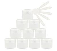 TIANZD 24 Pezzo 50 ml Barattoli in Plastica Trasparente Contenitori Barattolo Vuoto Barattoli Piccoli con Coperchio Barattoli Cosmetico Contenitore per Prodotti di Cosmetica