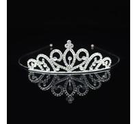 Tiara a base di lega del Rhinestone per le donne e le ragazze che partecipano alle attività correlate al compleanno di nozze e allo spettacolo (37)