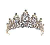 Tiara Con Corona Color Oro, Strass Pavé, Cristallo, Gioielli For Capelli Da Sposa Di Alta Qualità, For La, Principessa, Regina, Gotica Adatta A Molte Occasioni