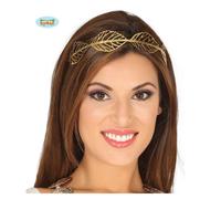 Tiara con Foglie d'Oro da donna per feste in maschera