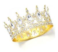 Tiara - Corona di cristallo con strass in argento e strass, per matrimonio, matrimonio, matrimonio, matrimonio, matrimonio, matrimonio, matrimonio, matrimonio, matrimonio, ballo, feste principesse