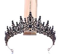 Tiara corona di gioielli per capelli per donne barocche Croona di tiara cristallina multicolore per donne feste di nozze per matrimoni Vintage Bridal Brids Rhinestone Crown Capelli Accessori per