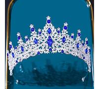 Tiara corona di gioielli per capelli per donne barocche Croona di tiara cristallina multicolore per donne feste di nozze per matrimoni Vintage Bridal Bride Rhinestone Crown Capelli Accessori per