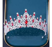 Tiara corona di gioielli per capelli per donne barocche Croona di tiara cristallina multicolore per donne feste matrimoniali Vintage Bridal Bridal Bride Accessori per capelli corona di strass