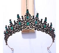 Tiara corona di gioielli per capelli per donne barocche Croona di tiara cristallina multicolore per donne feste di nozze per matrimoni Vintage Bridal Bridal Rhinestone Crown Capelli Accessori per