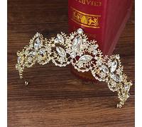 Tiara corona di gioielli per capelli per donne barocche Croona di tiara in cristallo multicolore per donne festa di nozze per matrimoni Vintage Bridal Bridal Rhinestone Crown Accessori per capelli