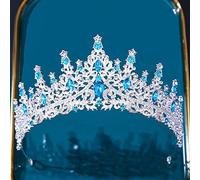 Tiara corona di gioielli per capelli per donne barocche multicolore cristallo corona di tiara per donne feste matrimoniale Vintage Bridal Bridal Rhinestone Crown Capelli Accessori per capelli