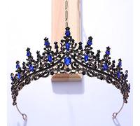 Tiara corona di gioielli per capelli per donne barocche multicolore cristallo corona di tiara per donne feste matrimoniale Vintage hot nuziale sposa sposa rinestone Accessori per capelli corona