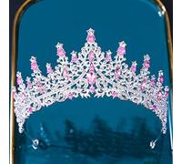 Tiara corona di gioielli per capelli per donne barocche multicolore cristallo corona di tiara per donne feste matrimoniale Vintage Bridal Bridal Rhinestone Crown Capelli Accessori per capelli