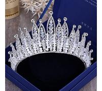 Tiara corona di gioielli per capelli per donne color argento corone di cristalli oro in cristallo sposa moda per la corona del matrimonio accessori per capelli per capelli (colore: stile A)