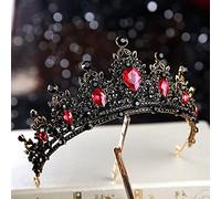 Tiara corona di gioielli per capelli per donne colorate oro di lusso di cristalli di cristallo e corone festeggianti per la festa del rinestone da sposa diadema corona diadema per donna sposa