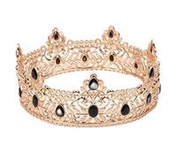 Tiara corona di gioielli per capelli per donne corona maschile vintage re. Chiesa del matrimonio barocco. Croona di capelli intagliati in lega di Gagalu
