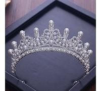 Tiara corona di gioielli per capelli per donne corona per matrimoni per copricapo sposa tiara barocca e la principessa della moda corona tradici di rinestone Accessori per capelli copricapi17mutil