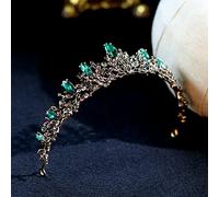 Tiara corona di gioielli per capelli per donne cristallo rinestone corona corona di colore argento diadem diadem accessori per capelli per capelli coperto