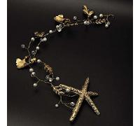 Tiara corona di gioielli per capelli per donne fiore oro a fascia tiara corona corona matrimoniale bridal capanda per la testa della principessa per capelli gioielli di cristallo accessori perle