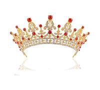 Tiara corona di gioielli per capelli per donne in cristallo da sposa corona di corona principessa Pageant Prom Rhinestone Velias Accessori per capelli per i capelli.
