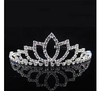 Tiara corona di gioielli per capelli per donne Principessa Queen Crown Diadem Tiara da sposa barocca e corone Accessori per capelli per capelli Chiesa di cristallo da sposa (colore: 6)