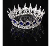 Tiara corona di gioielli per capelli per donne Rhinestone Crystal Wedding Queen Crown Tiara Bridal Diadem Argento Colore Crown Crown Party Hair Nove Hair Accessori