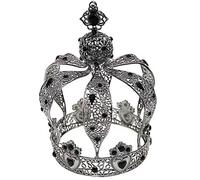 Tiara corona di gioielli per capelli per donne Tiara barocche e corone Retro Metal Round Heads King e regina Principessa Diadem Pageant Party Party Accessori per capelli