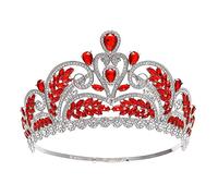 Tiara corona di gioielli per capelli per donne Tiara da sposa cristalline corone della regina per donne per le donne Accessori per capelli per matrimoni diadem, nero