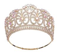 Tiara corone per le donne corona nuziale corona regina diadema rotonda capelli vestito gioielli accessori