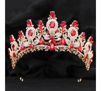 Tiara da donna con fiori d'acqua e strass, diadema, velo, diadema, accessori per capelli da sposa