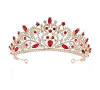 Tiara da donna elegante cristallo da sposa regina fascia per capelli accessori per matrimonio, Cristallo lega metall Cristallo