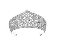 Tiara da sposa con strass, accessorio per capelli, per feste, compleanni, matrimoni, Cristallo lega metall Cristallo