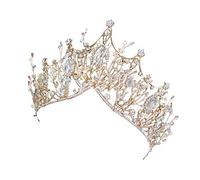 Tiara da sposa da sposa nottano corona tiara fascia da bagno ballo da sposa corona a corona di testa da sposa marcata regina pageant corona principessa accessori per capelli corona regina (dimensione